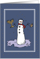 Hanukkah Snowman card