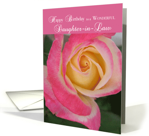 Daughter in Law Birthday with Rose Pink card (538980)