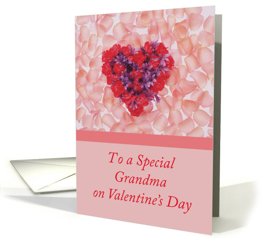 Grandma Valentines Day with a Heart of Flowers card (544252)