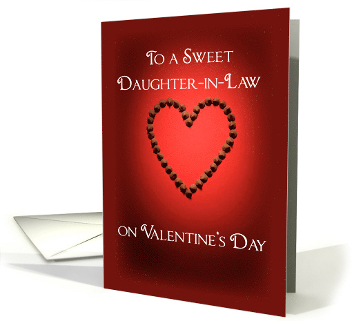 Daughter in Law Chocolate Heart Valentine card (544267)