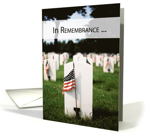 In Remembrance on Memorial Day card (544275)