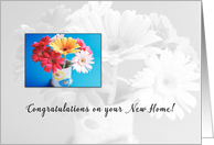 New Home Congratulations Flowers card