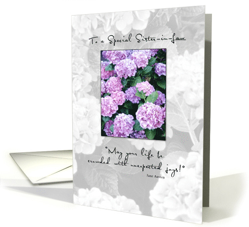 Sister in Law Birthday Flowers card (560422)
