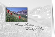 Moutains Priest Birthday Priest card