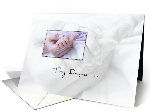 Baby Fingers New Baby Congratulations card (560439)