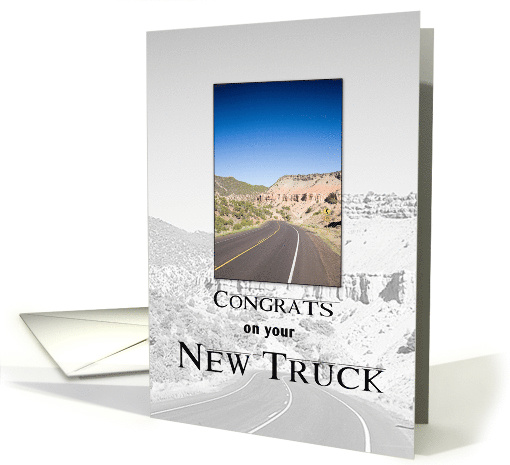 New Truck Congratulations, Road card (560999)
