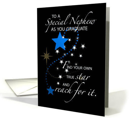 Nephew Graduation Congratulation Stars card (563017)