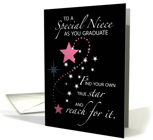 Niece Graduation Congratulation Stars card (563022)