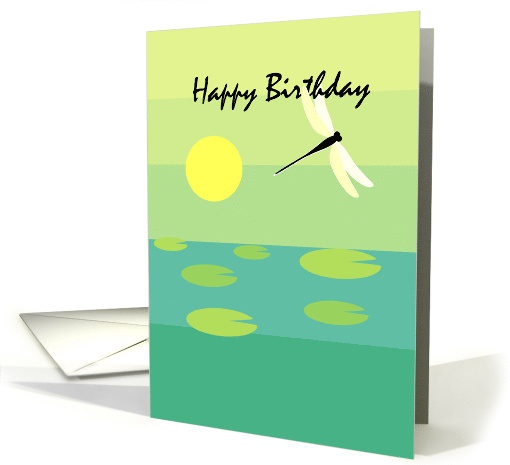 Happy Birthday Dragonfly card (566890)