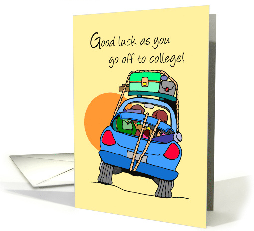 Good Luck Going to College Car card (566916)