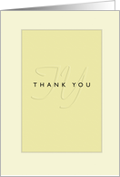 Thank You Embossed Like Blank card