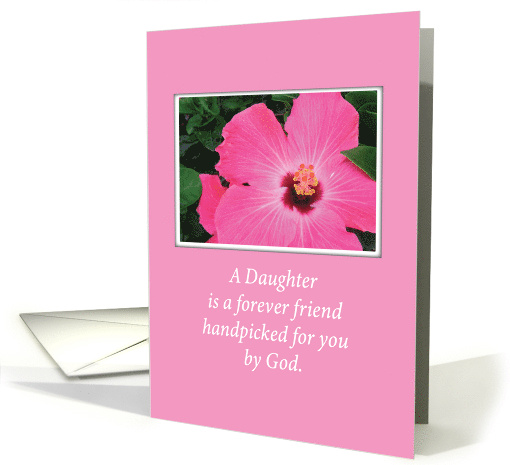 Daughter Religious Birthday with Pink Flower card (591945)