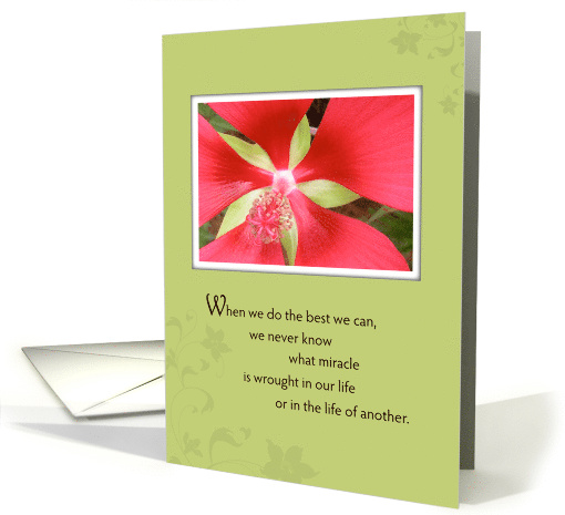 Support and Encouragement Flower card (592200)