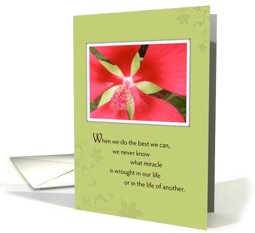 Encouragement Flower Im Here card (592204)