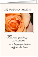 Girlfriend Love Rose card