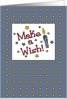 Son 50th Birthday Stars Candle card