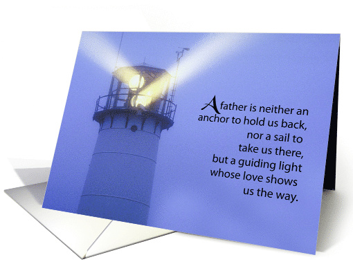 Lighthouse Fathers Day Guiding Light card (618350)