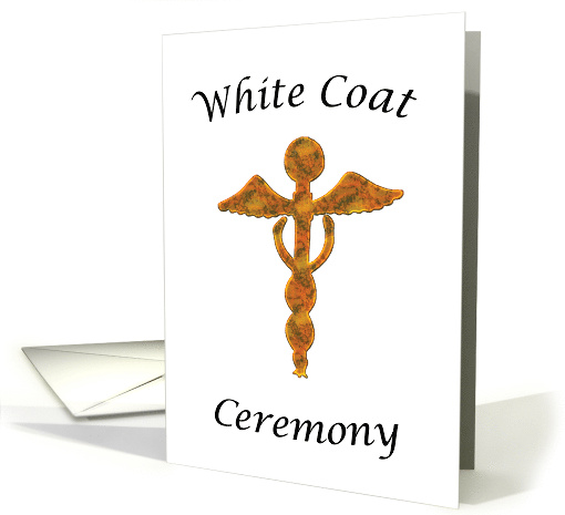 Invitation to White Coat Ceremony Medical Symbol card (628655)