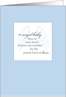 Sympathy Miscarriage Angel Baby card