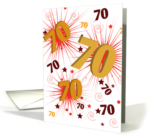 70th Birthday Celebration card (647089)