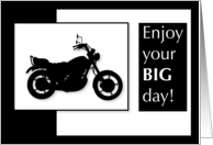 Motorcycle Birthday card
