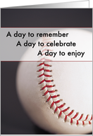 Baseball Birthday card