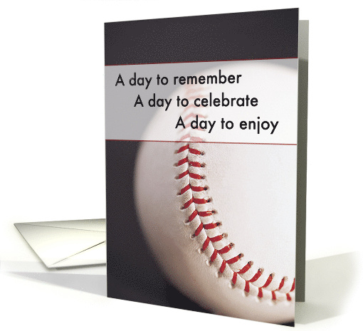Son in Law Baseball Birthday card (679928)