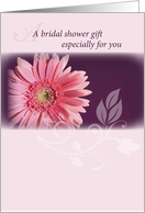 Bridal Shower Congratulations Pink Daisy card