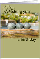 Bocce Birthday card