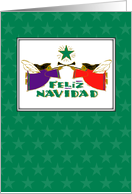 Puerto Rican Feliz Navidad Angels card