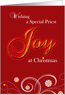 Priest Joy at Christmas card