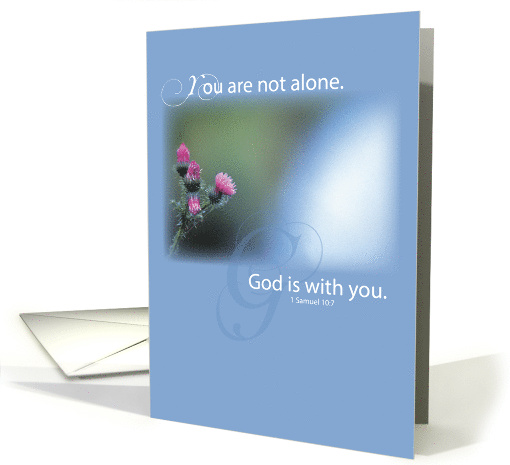 Caregiver Support with Wildflowers Religious card (716689)