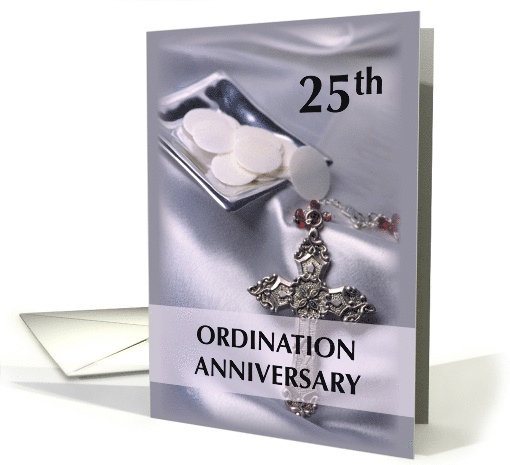 Invitation to 25th Ordination Annversary with Cross and... (809318)