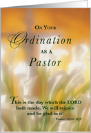 Pastor Ordination...