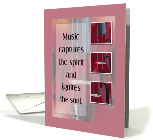 Earning 1st Chair Violin or Viola Strings Musical Congratulations card