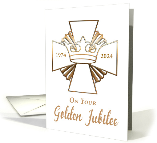 50th Jubilee 1973-2023 Ordination Anniversary Customizable Year card