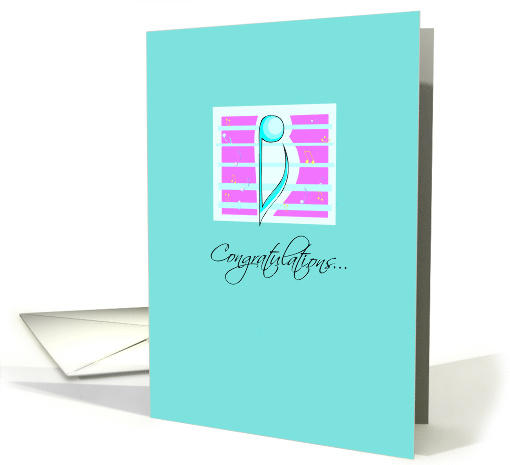 Orchestra Music Audition Congratulations Note card (825205)