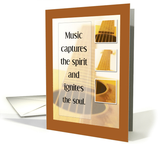 Guitar Musical Performance Congratulations card (825212)