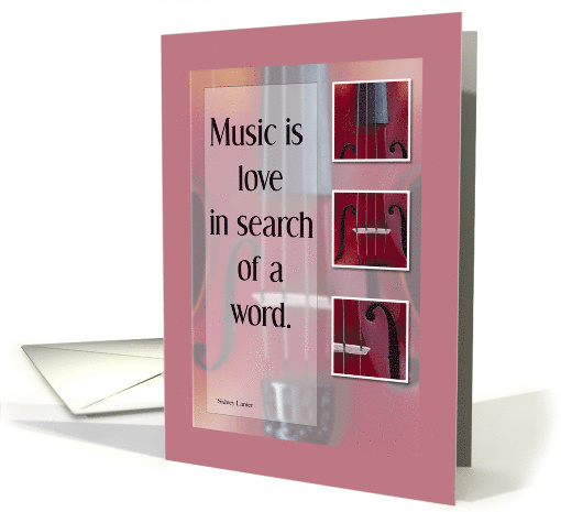 Violin Musical Performance Congratulations card (825213)