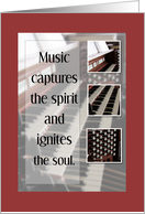 Invitation Organ Recital Music card