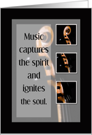 Invitation Music Recital Strings card