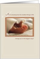 Congratulations Photo Baby Feet card