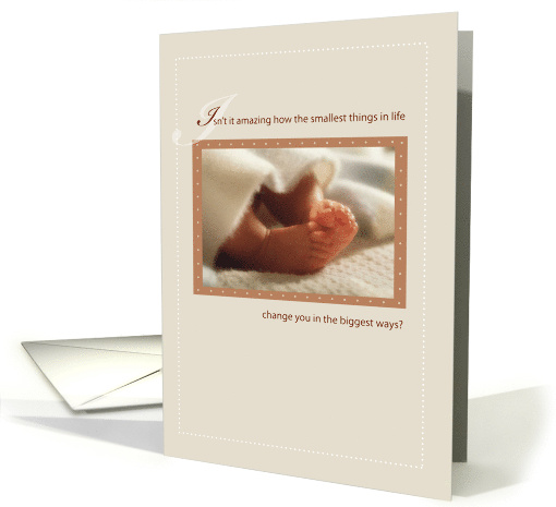 Baby Shower Baby Feet congratulations card (825480)