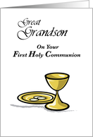 Great Grandson First Holy Communion card