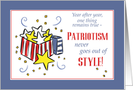 Veterans Day Patriotism Style card