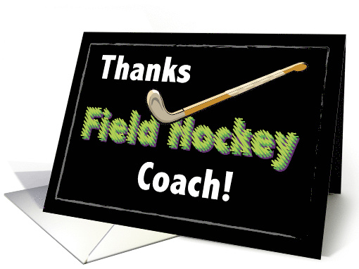 Field Hockey Coach Thank You card (849808)