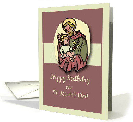Happy Birthday on St Josephs Day card (884036)