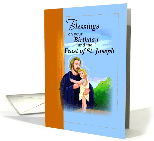Birthday Blessings on Feast of St Joseph card (884040)