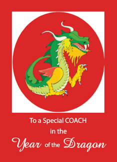 Coach Chinese New Year of the Dragon on Red