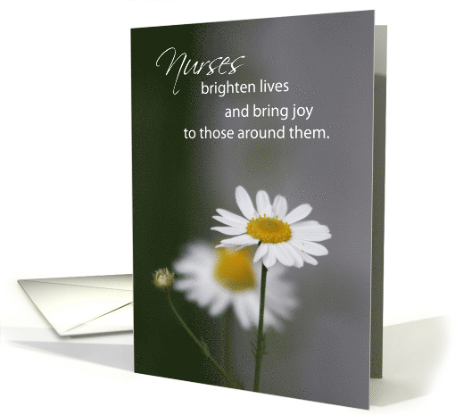 Nurses Day Bright and Joy Daisies card (896192)